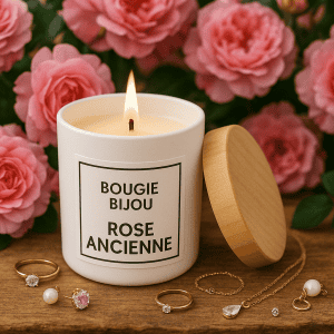 Bougie-Bijou Parfumee-Rose Ancienne